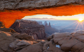 Canyon sunset rock formation matte - free landscape wallpaper