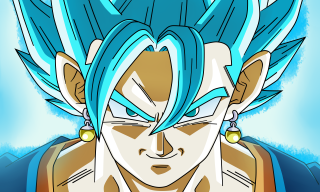 Blue haired man sotsart cellshaded - cell free wallpaper