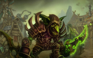 Demon green light group castle - a painting of a demon free wallpaper