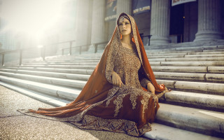 Woman dress steps building qajar - qajar art free wallpaper