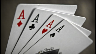 Four a kind playing cards - the letter free wallpaper