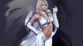 Woman white glove dress heroic - heroic pose free wallpaper