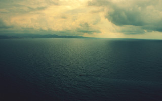 Moody ocean sunset cloudy horizon - arthur b. carles free wallpaper