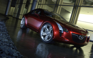 Red sports car night building 6 - its light free wallpaper