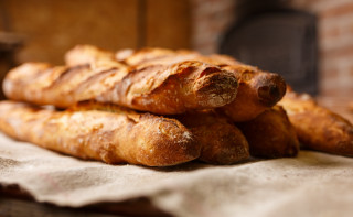 Bread pile table brick wall - brassaï free wallpaper for desktop