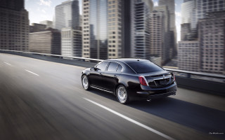 Black car city street blue - a black car free wallpaper