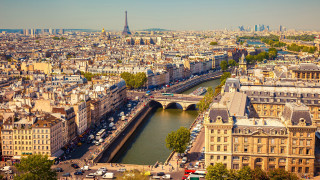 City bridge river skyline tokyo - paris school free wallpaper