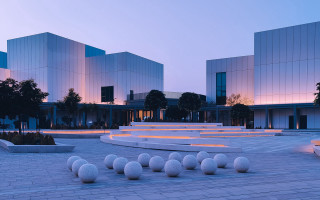 White balls building cityscape trees - david chipperfield free wallpaper