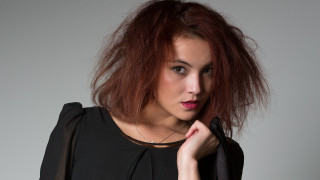 Red haired woman fashion shoot - camille bouvagne free wallpaper for desktop