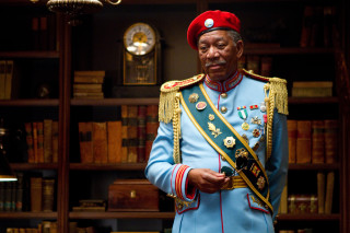 Man uniform bookcase clock aloysius - maximalist free wallpaper for desktop