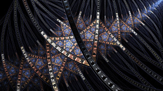 Star shape detailed center fractals - fractal free wallpaper