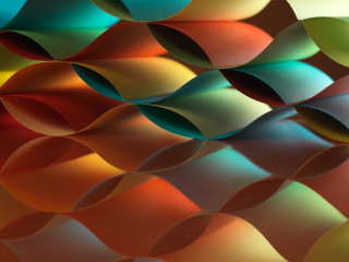 Colorful abstract curved red blue - shape free wallpaper for desktop