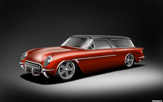 Red car black background ed - ed roth free wallpaper