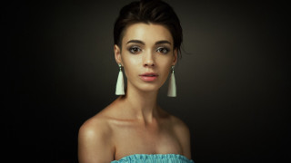 Elina karimova blue dress white - a black backdrop free wallpaper