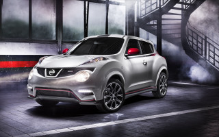 Silver nissan juke garage staircase - a staircase in the background free wallpaper