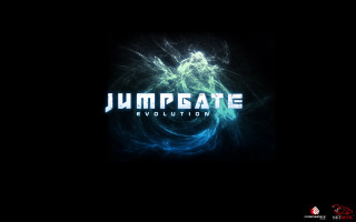 Dark background jumpgate evolution blue - key art free wallpaper