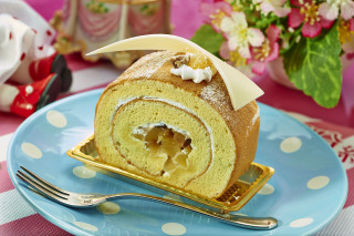 Cake plate fork tea pink - table cloth free wallpaper