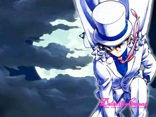 Man white suit hat sword - a full moon in the background free wallpaper for desktop