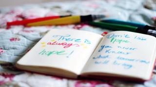 Notebook crayons childs drawing blurry - a childs drawing free wallpaper