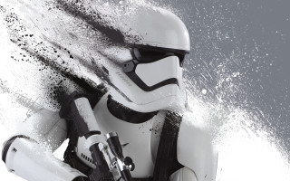 Stormtrooper water spray matte galaxy - autodestructive art free wallpaper