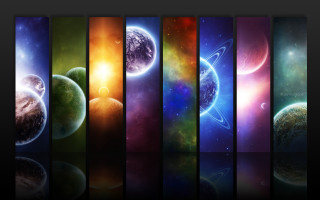 Space planet color variety matte - planet free wallpaper