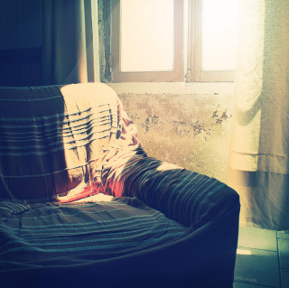 Person sitting chair room window - free vintage wallpaper for tablet