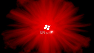 Red black windows7 davidimms computerart - free technology wallpaper