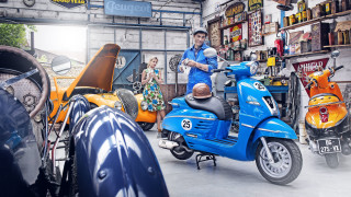 Garage motorcycle puzzle promo blonde - didier mouron free wallpaper