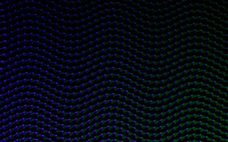 Wavy lines blue green holography - smooth gradient free wallpaper for desktop