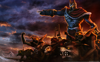 Monsters man sword fire city - a man in a costume free wallpaper for desktop