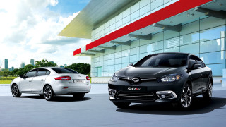 Black white cars 3d render - two car free wallpaper