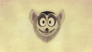 Surprised cat nose ring pop - a stipple free wallpaper