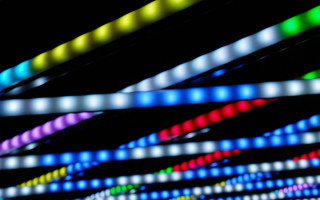 Lights wall dark bokeh neon - interactive free wallpaper