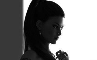 Woman tattoo cigarette wall photorealism - charlie bowater free wallpaper for desktop