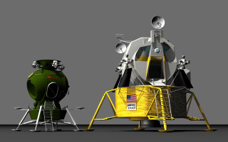 Yellow green space station alan - alan bean free wallpaper for desktop