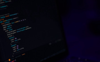 Computer screen dark background blurry - free minimalism wallpaper