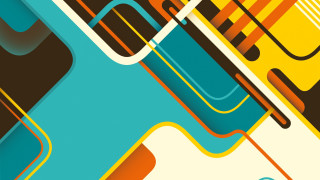 Colorful abstract lines shapes blue - surreal design free wallpaper for desktop