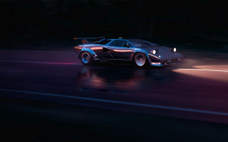 Night drive retrofuturism ultrafinedetail outrun - outrun free wallpaper for desktop