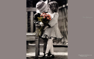 Little girl bouquet man hat - a man in a hat free wallpaper