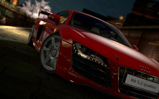 Red sports car night street 3 - cedric seaut keos masons free wallpaper
