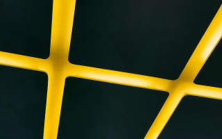 Yellow black squares lines center - bold free wallpaper