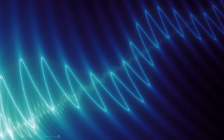 Blue wave sound hologram diffuse - diffuse free wallpaper