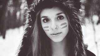Bear hat facepaint symmetry outdoors - brigette barrager free wallpaper