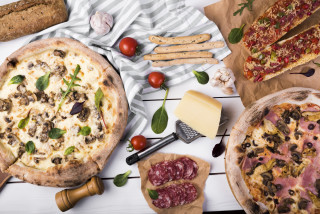 Pizza food basket vegetables fruits - coppo di marcovaldo free wallpaper for desktop