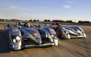 Racing cars track trees blue - ray free wallpaper