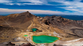 Murata range lake mountain sky - a lake in the middle of it free wallpaper