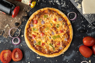 Pizza toppings tomatoes onions wine - it next free wallpaper