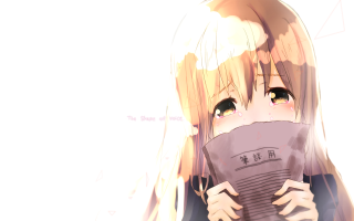 Girl blonde hair book smile - a book in her hands free wallpaper