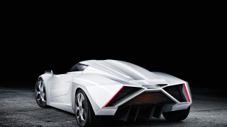 White sports car dark room 30 - sharp line free wallpaper for desktop