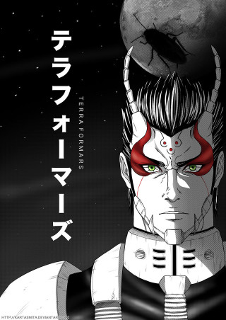 Man red eye helmet moon - free sci-fi wallpaper for mobile